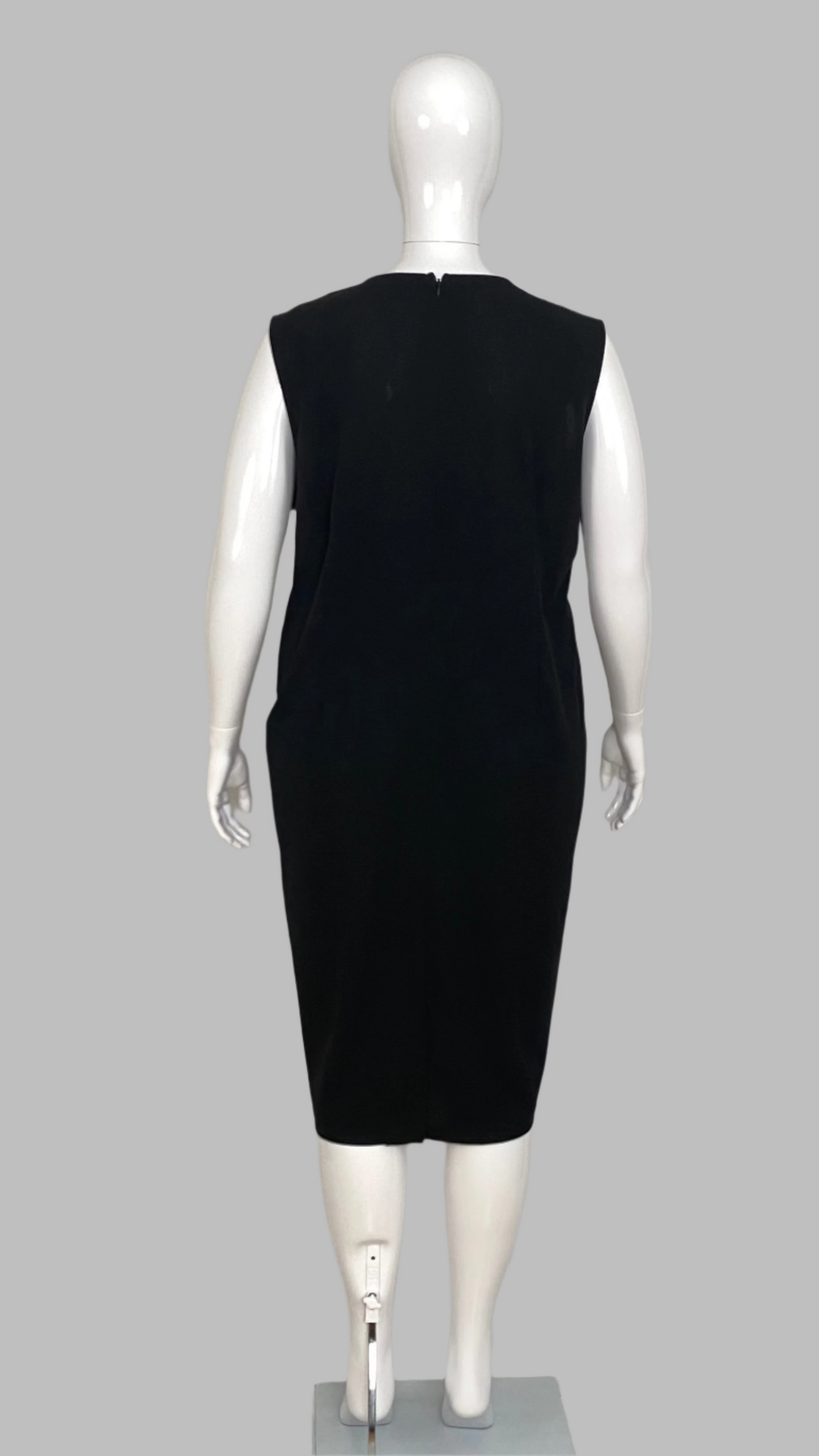 Guillaume sleeveless black dress (2X)
