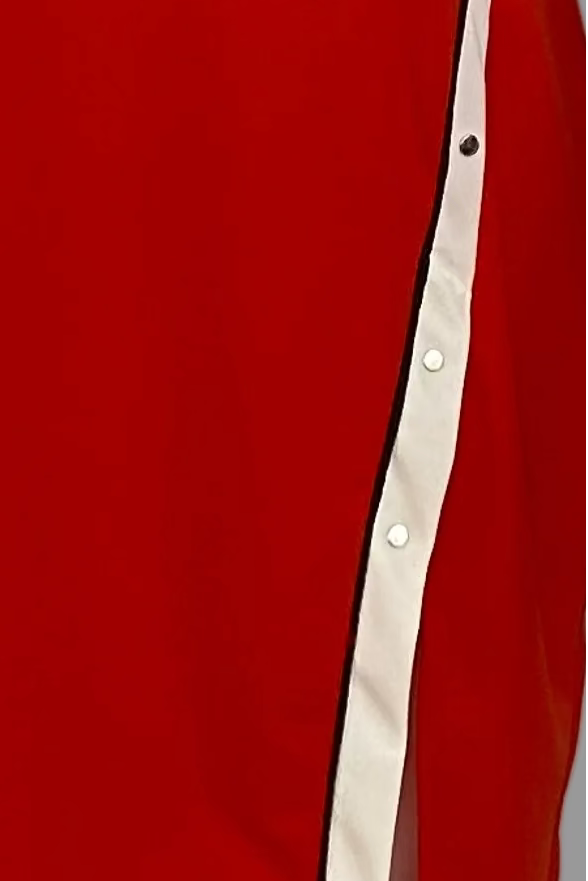 Bias-Cut Crimson Red Sleeveless Dress - Size XL