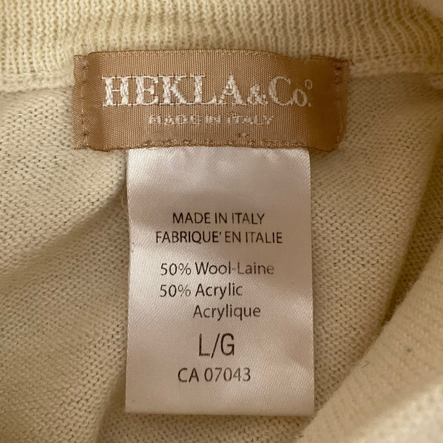Hekla & Co. mock neck sweater (L)