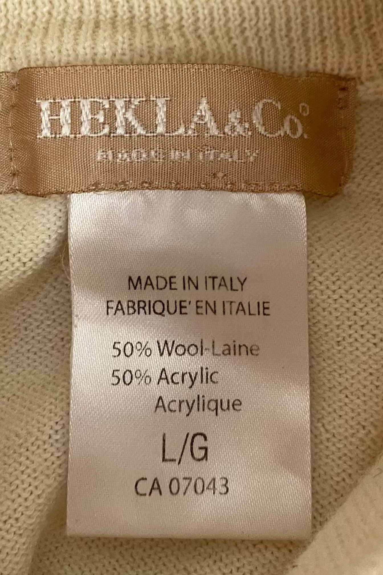 Hekla & Co. Soft Mock Neck Sweater - Size L