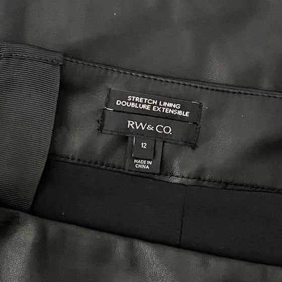 RW&Co faux leather skirt (12)