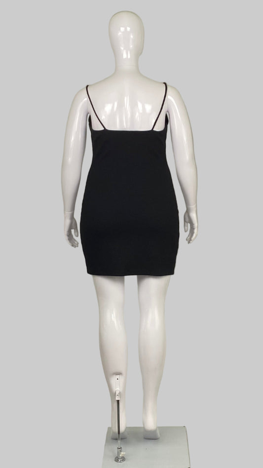 Mango MNG short black dress (EU XL/US 10)