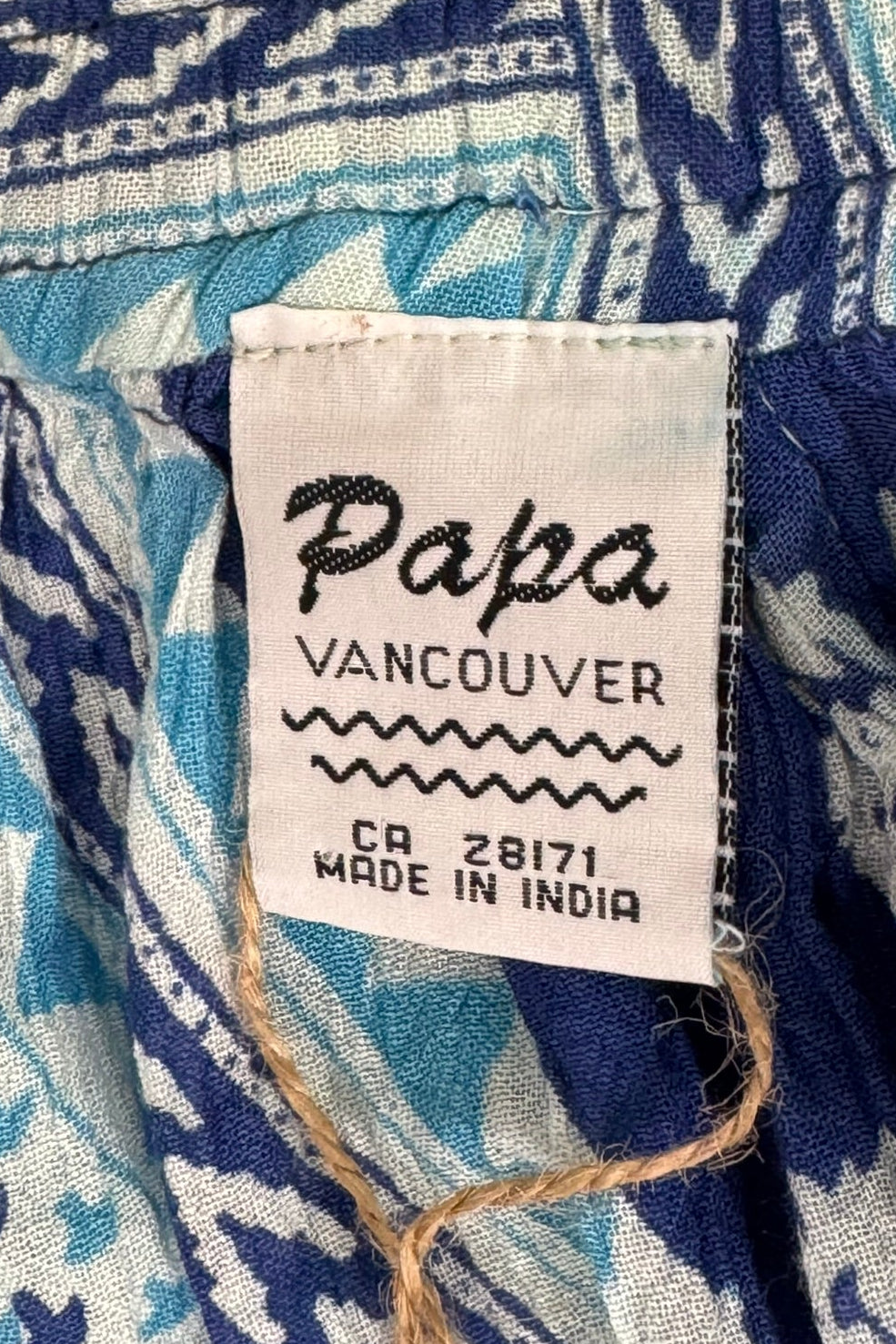 Papa Vancouver Blue Boho Flowy Maxi Skirt - Midsize O/S