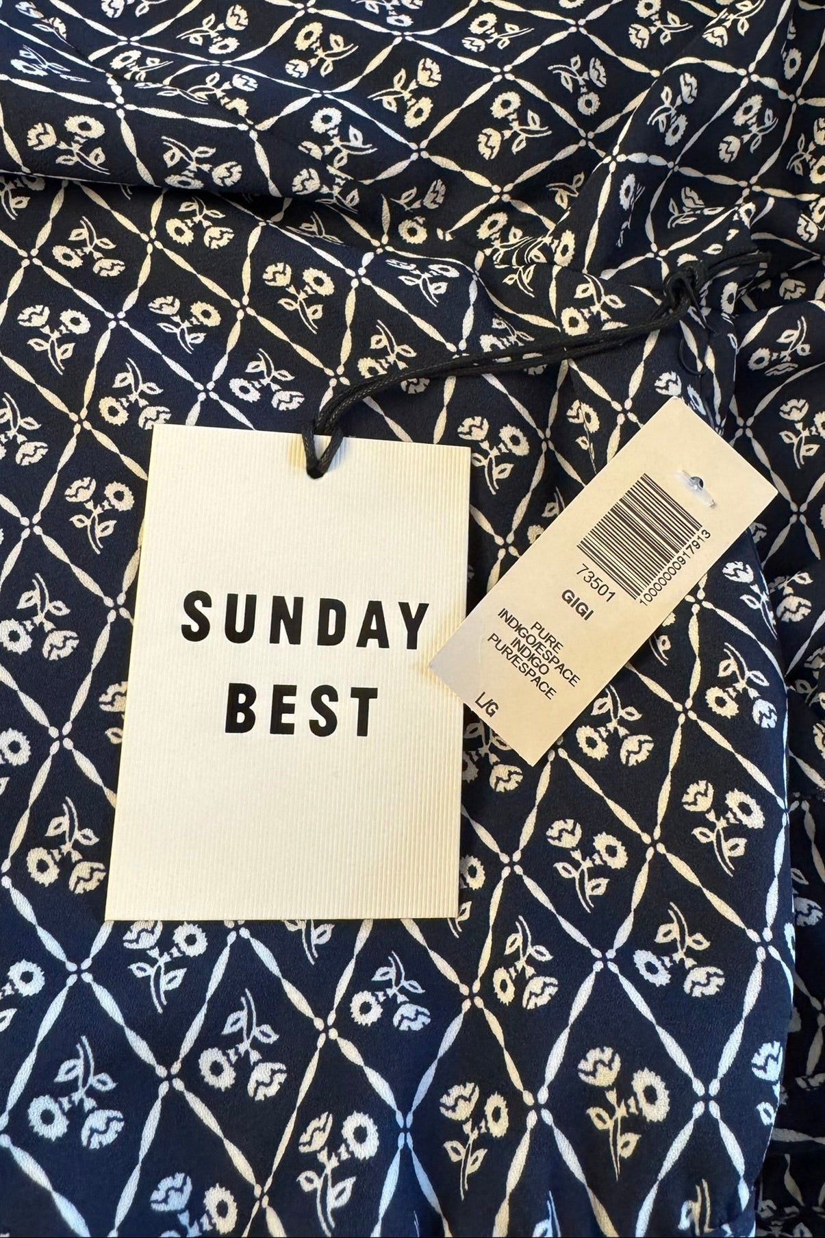 Aritzia Sunday Best Blue Wrap Gigi Blouse - Size L