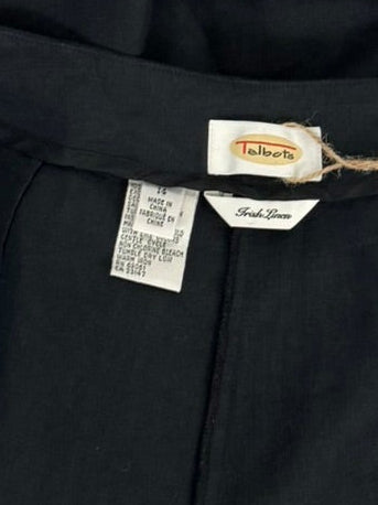 Talbots 100% Irish Linen Navy Blue Capri Pants - Size 14