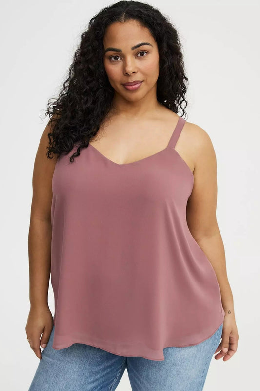 Torrid Rose Taupe Sophie Swing Cami - Size 2