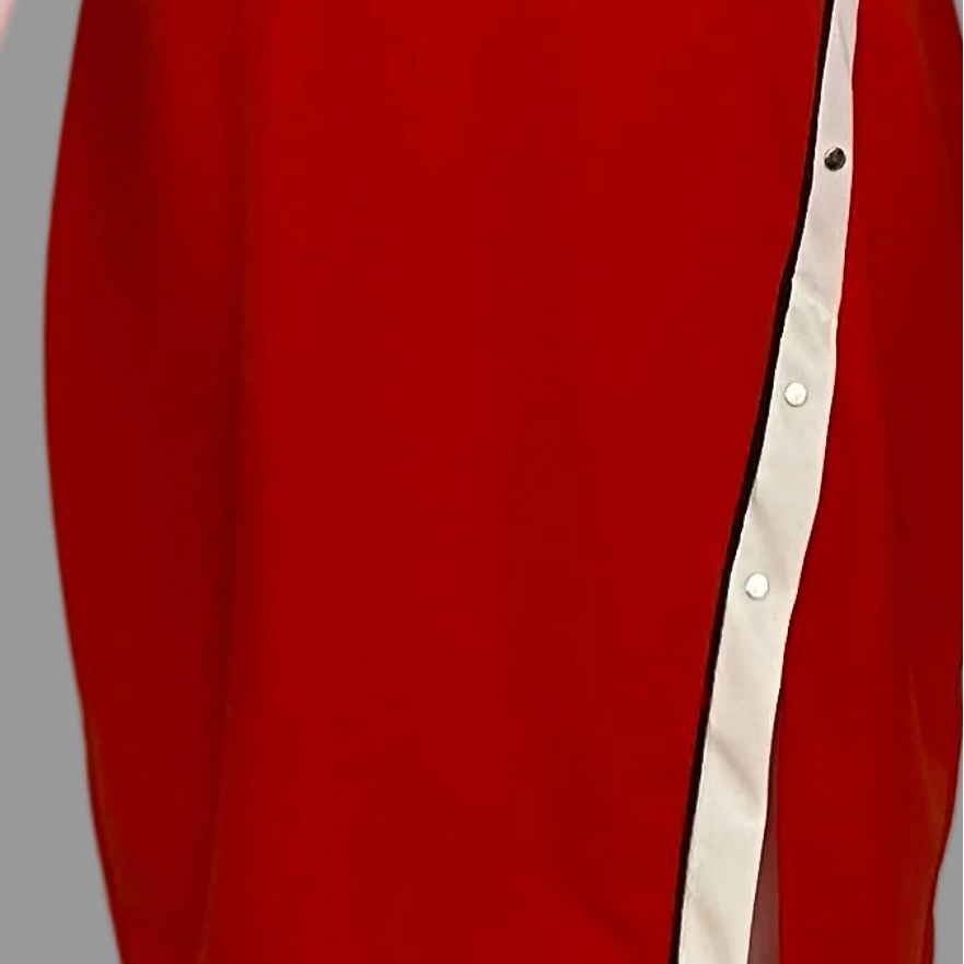 Bias-Cut Crimson Red Sleeveless Dress - Size XL