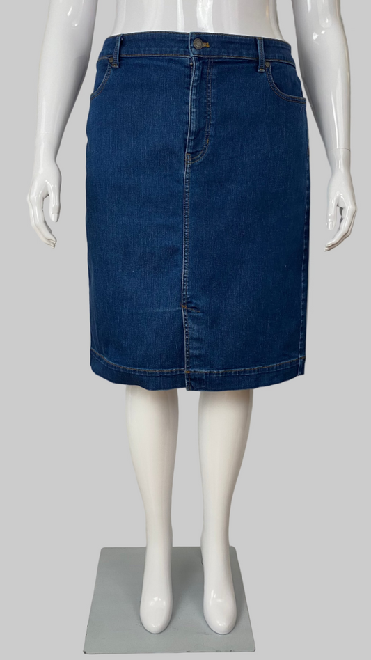 Talbots denim skirt (18)