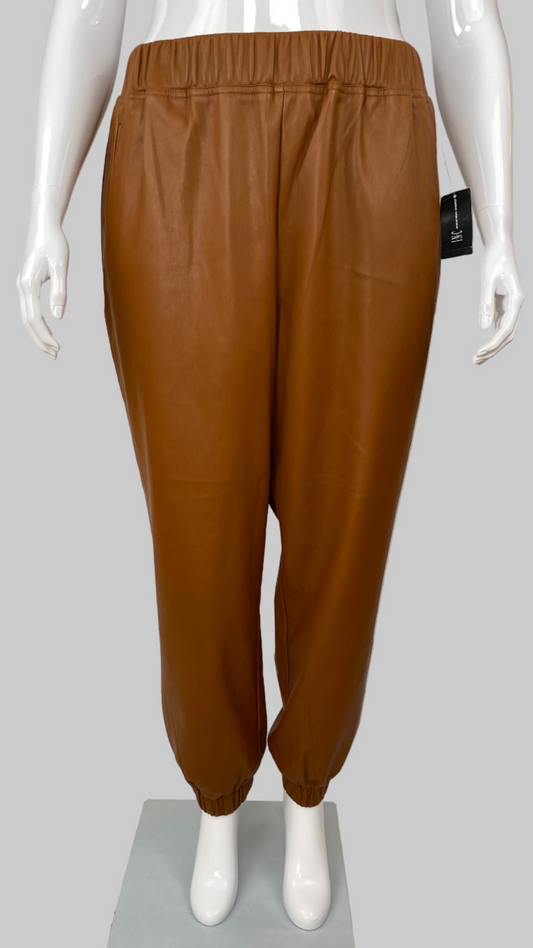 INC faux leather joggers (XXL)