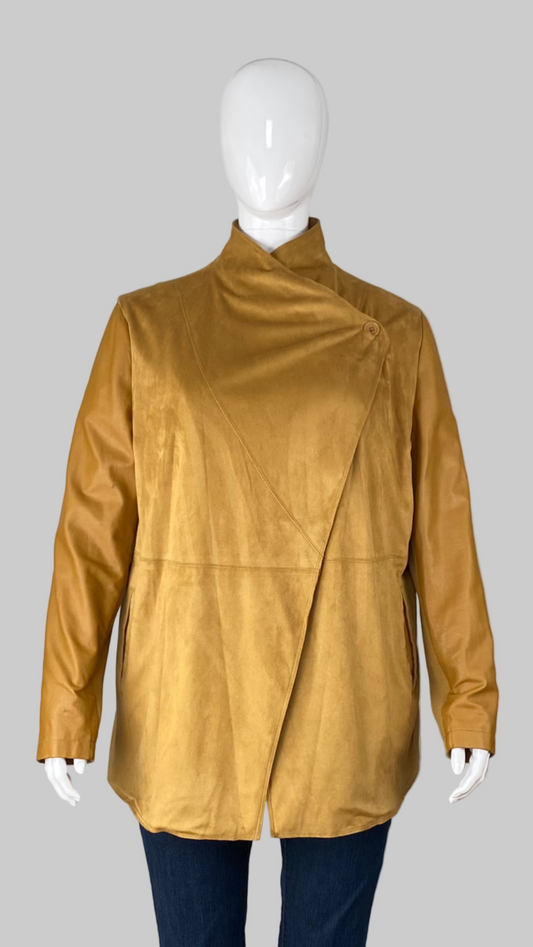 di vita faux suede coat (XL)