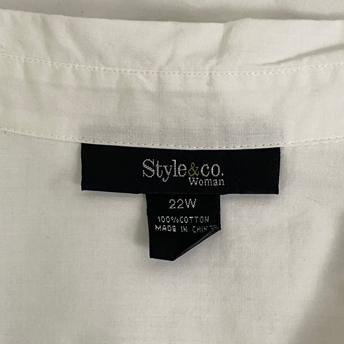 Style & Co. cotton shirt (22W)