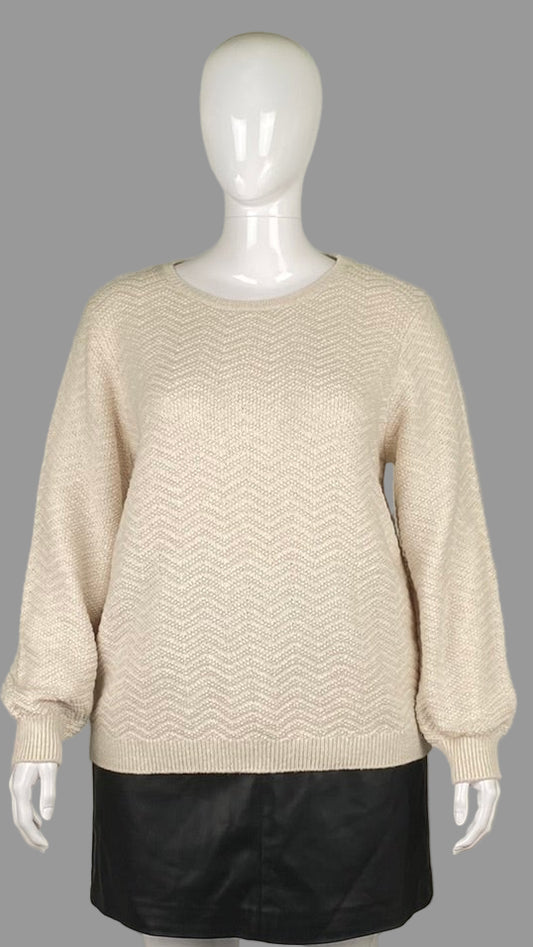 Olsen silver thread sweater (XL)