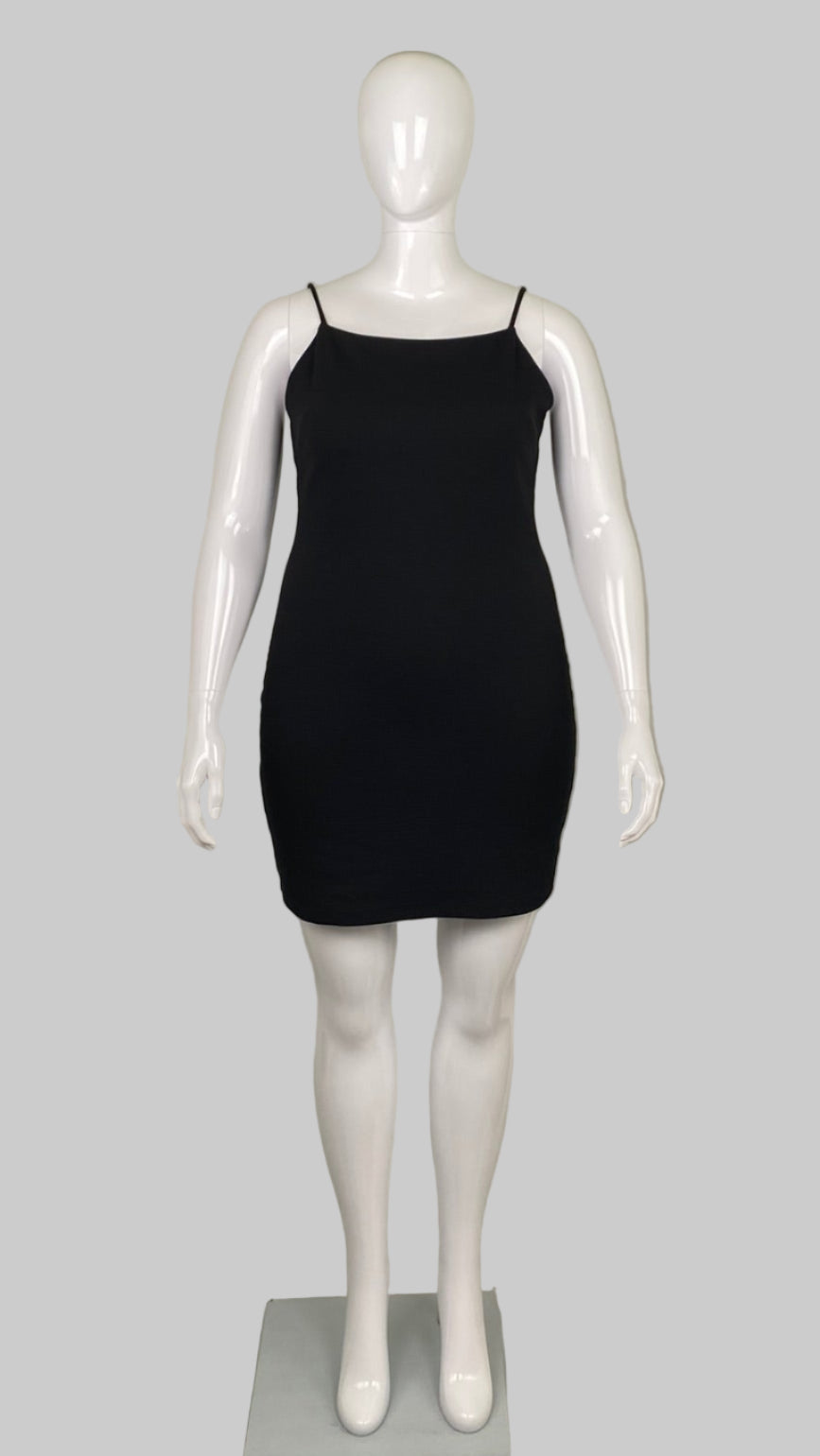 Mango MNG short black dress (EU XL/US 10)