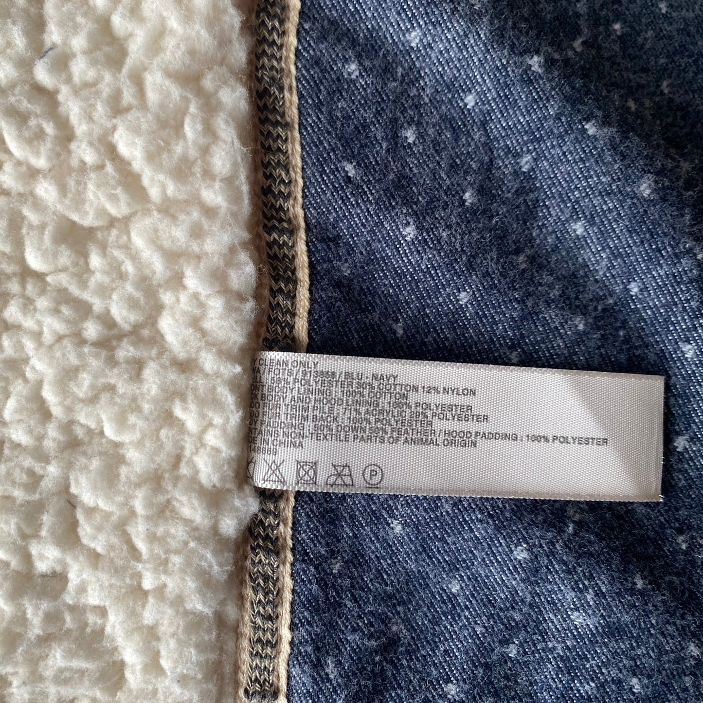 FatFace Down & Feather Puffer Vest Blue - Midsize US 14