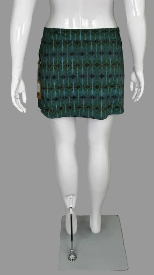 L.L. Bean Vista Camp Skort - Abstract Green - Misses Size XL