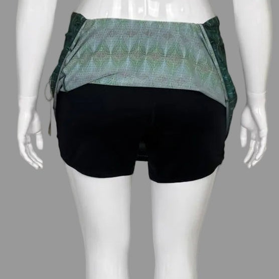 L.L. Bean Vista Camp Skort - Abstract Green - Misses Size XL