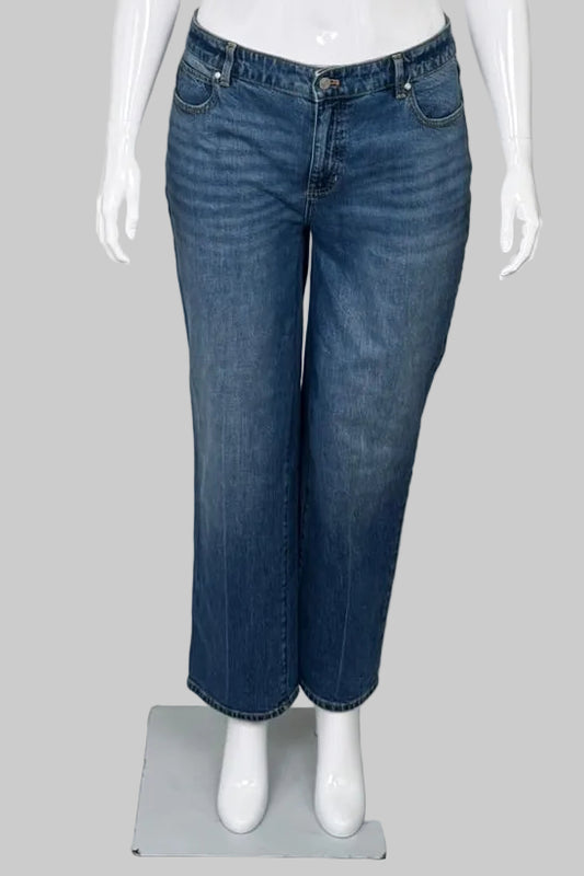 Talbots Blue High Rise Relaxed Petite Jeans - Midsize 16P