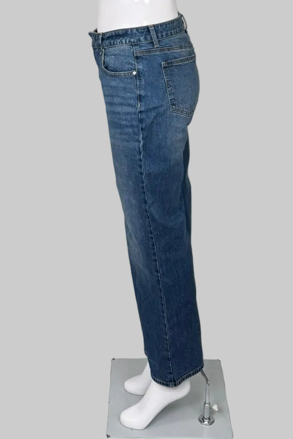 Talbots Blue High Rise Relaxed Petite Jeans - Midsize 16P
