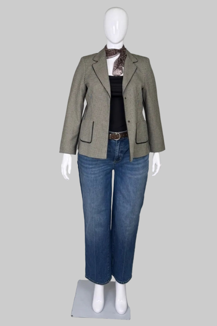 Liz Claiborne Petite Tailored Houndstooth Blazer - Size 14P