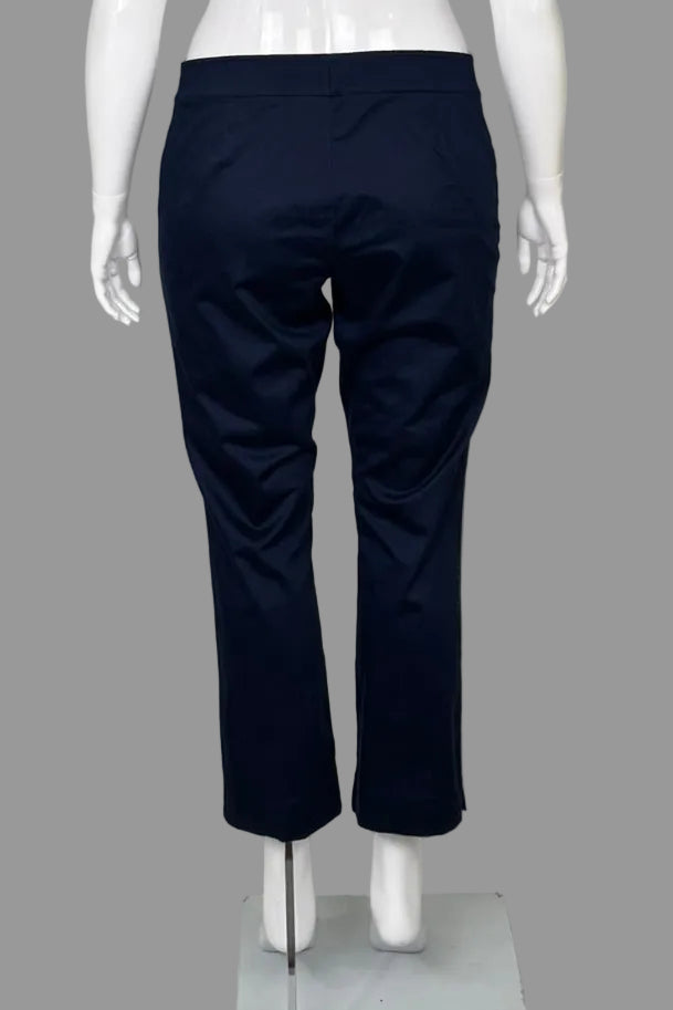 Back view of Lauren Ralph Lauren Petite Navy Blue Pants Size 14P