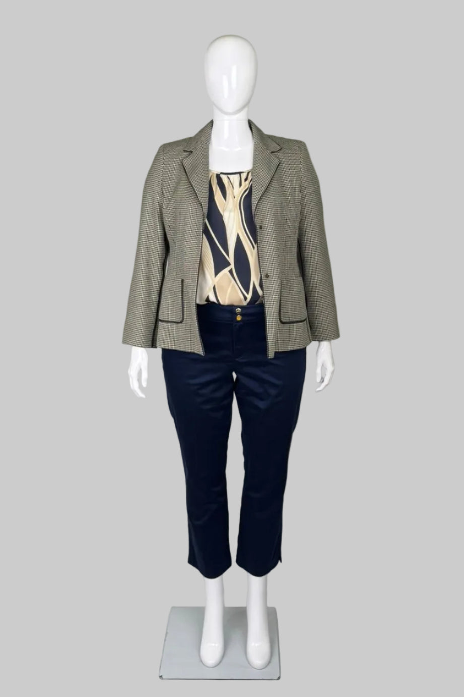 Liz Claiborne Petite Tailored Houndstooth Blazer - Size 14P