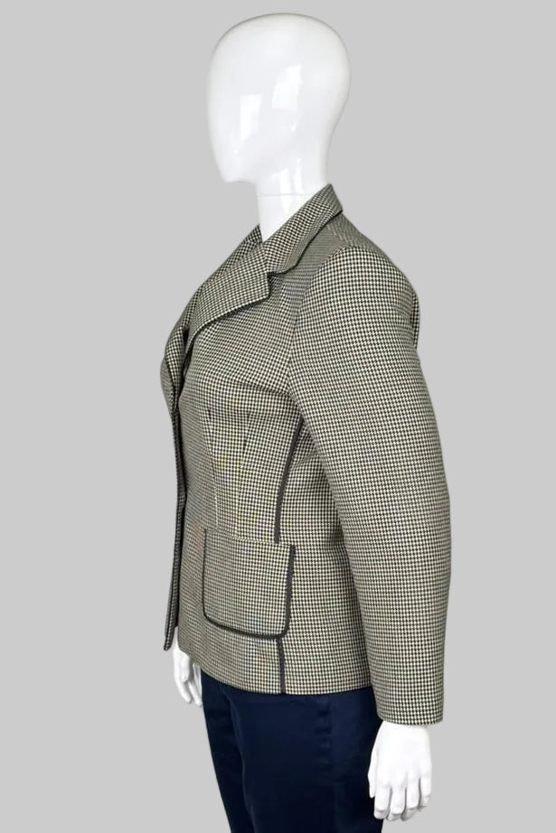 Liz Claiborne Petite Tailored Houndstooth Blazer - Size 14P
