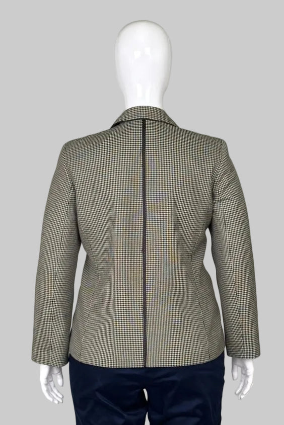 Liz Claiborne Petite Tailored Houndstooth Blazer - Size 14P