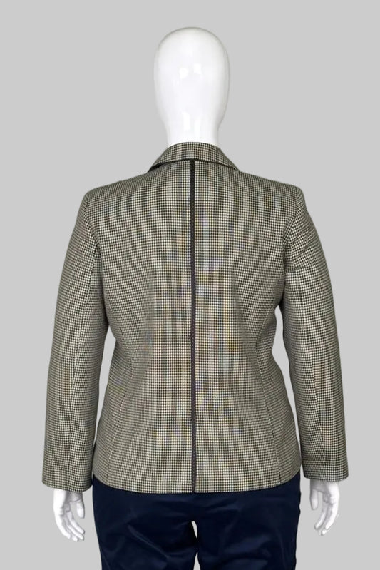 Liz Claiborne Petite Tailored Houndstooth Blazer - Size 14P