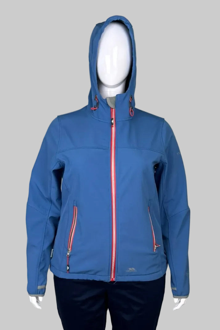 Trespass Softshell Blue Windproof Jacket - Size L