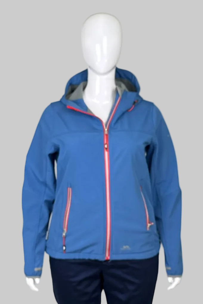 Trespass Softshell Blue Windproof Jacket - Size L