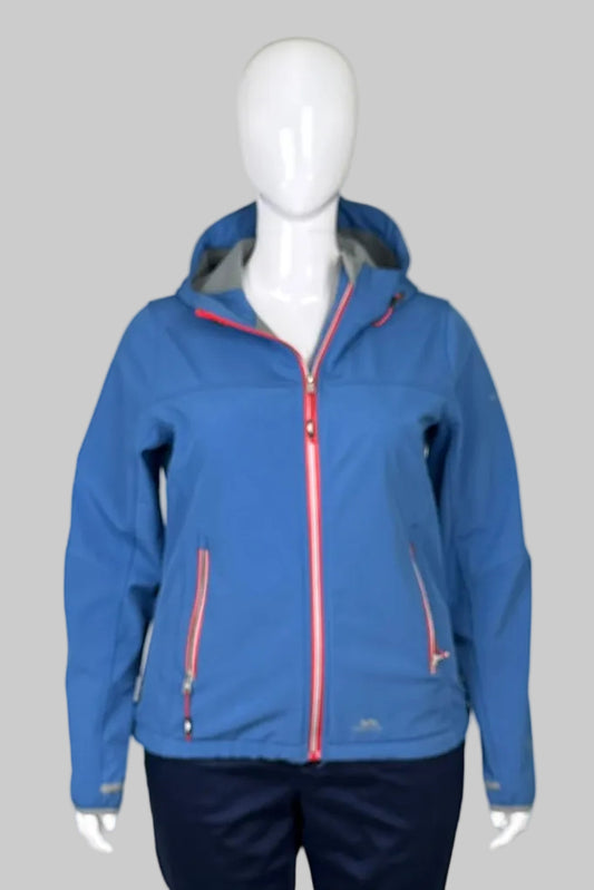 Trespass Softshell Blue Windproof Jacket - Size L