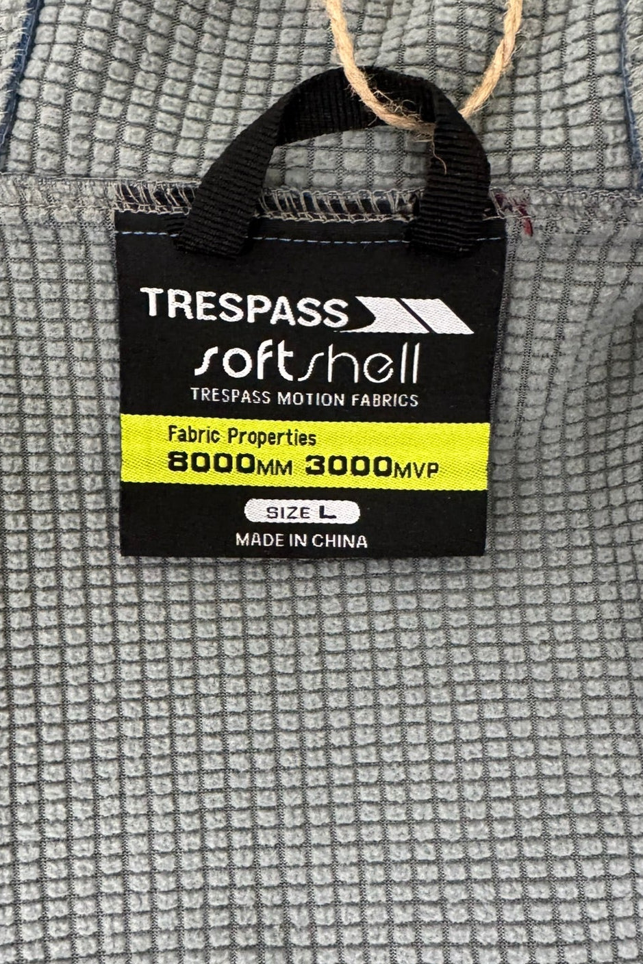 Trespass Softshell Blue Windproof Jacket - Size L