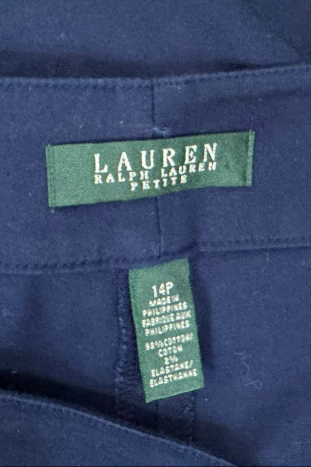 Lauren Ralph Lauren Petite Navy Blue Pants Size 14P