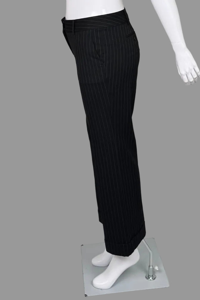 Talbots Pinstripe Black Petite Pants - Size 14P