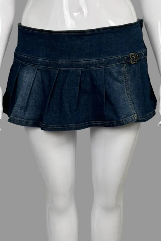 BDG Denim Mini Pleated Skort - Size XL
