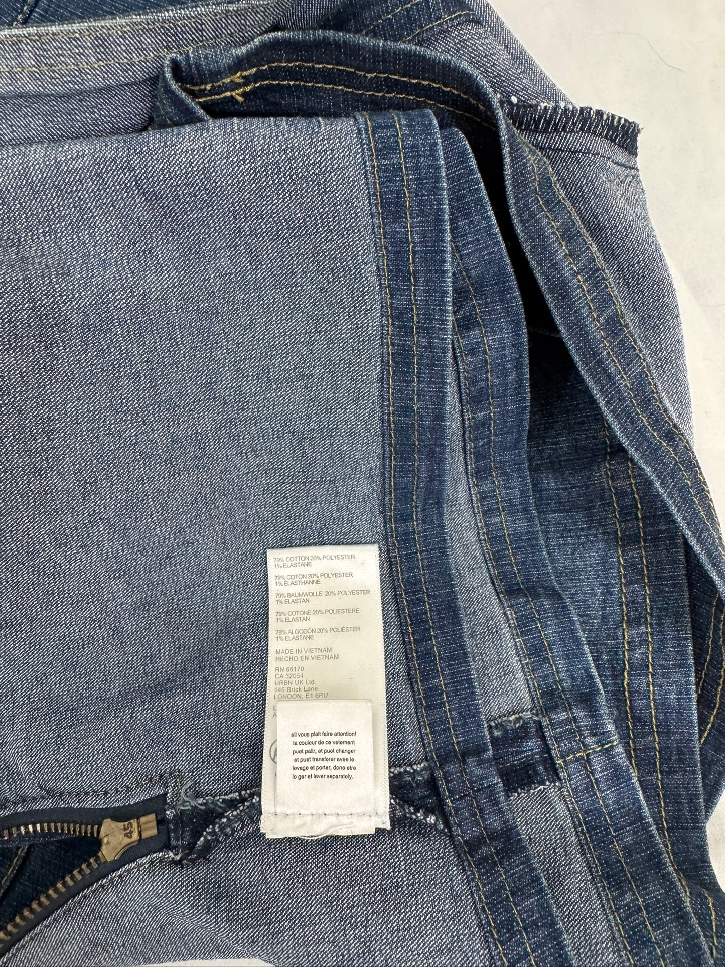 BDG Denim Mini Pleated Skort - Size XL