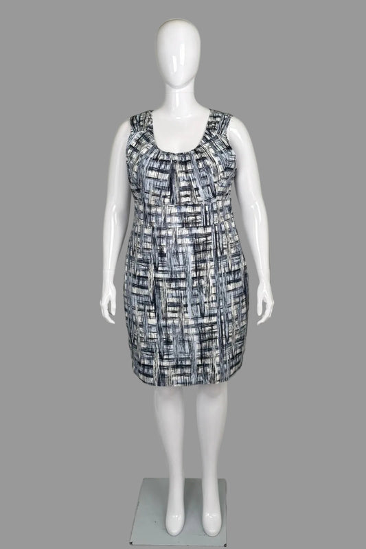 Pure by Alfred Sung Sleeveless Cotton Dress - Size 16