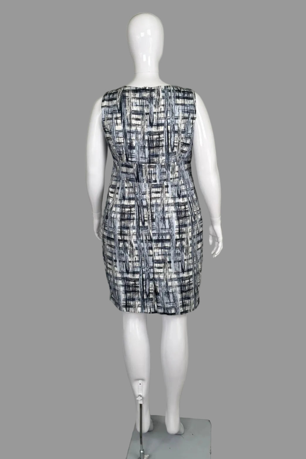 Pure by Alfred Sung Sleeveless Cotton Dress - Size 16