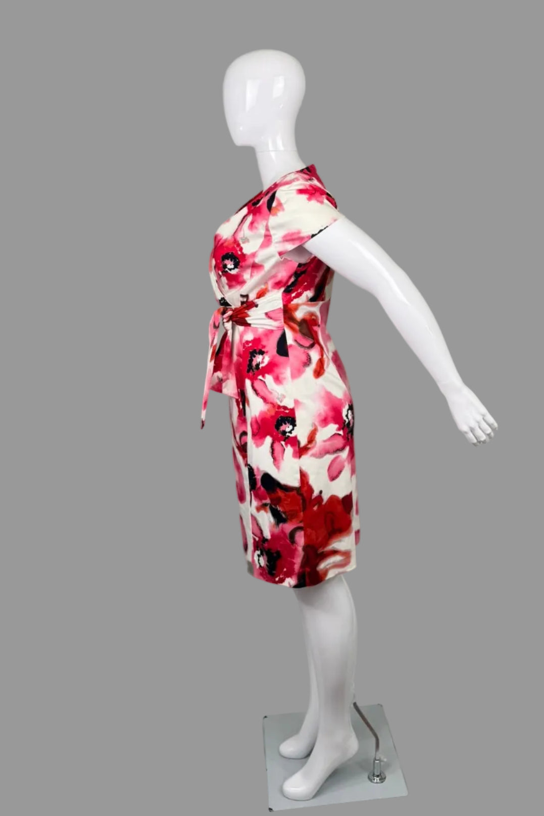 Jones New York "Pink Bloom" Floral Dress - Size 14