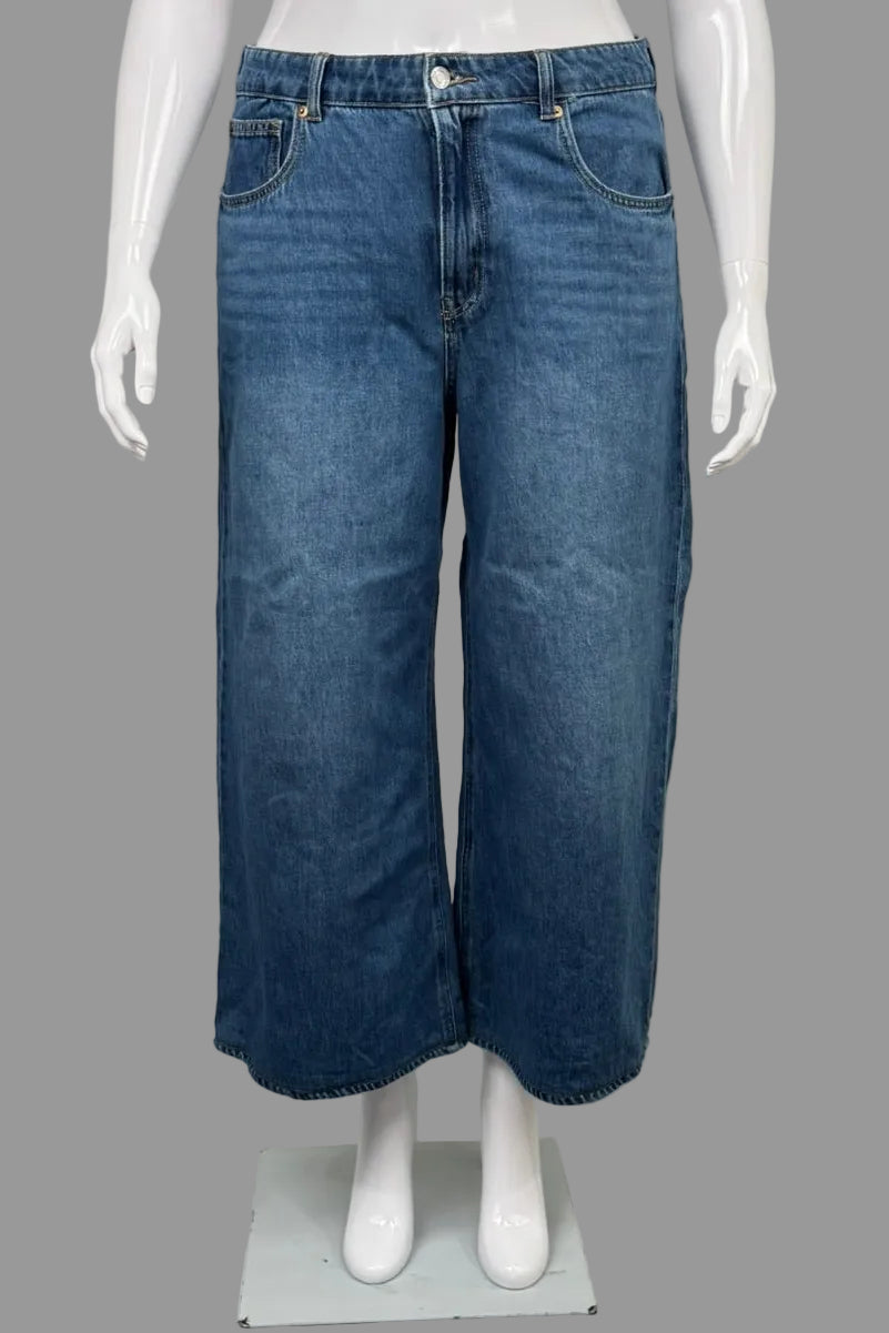 H&M Wide Leg High Rise Jeans - Size 14