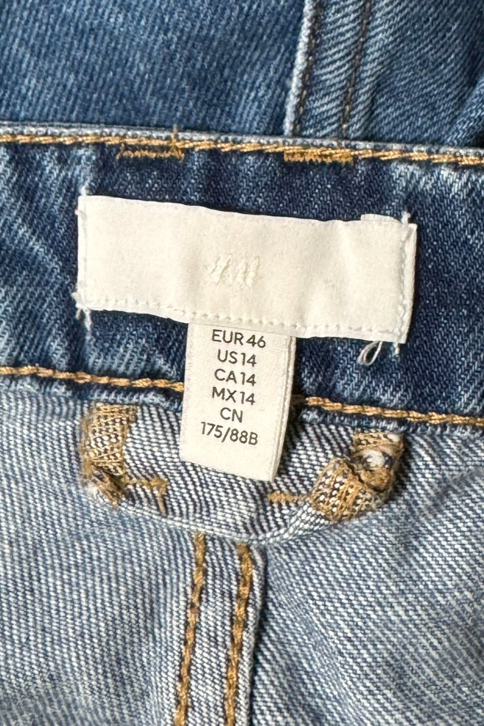 H&M Wide Leg High Rise Jeans - Size 14