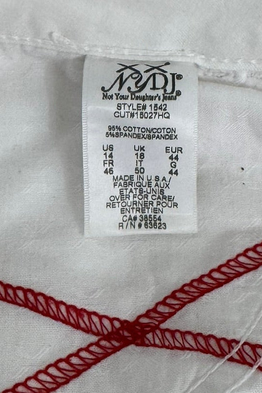 NYDJ Bootcut White Jeans - Size 14