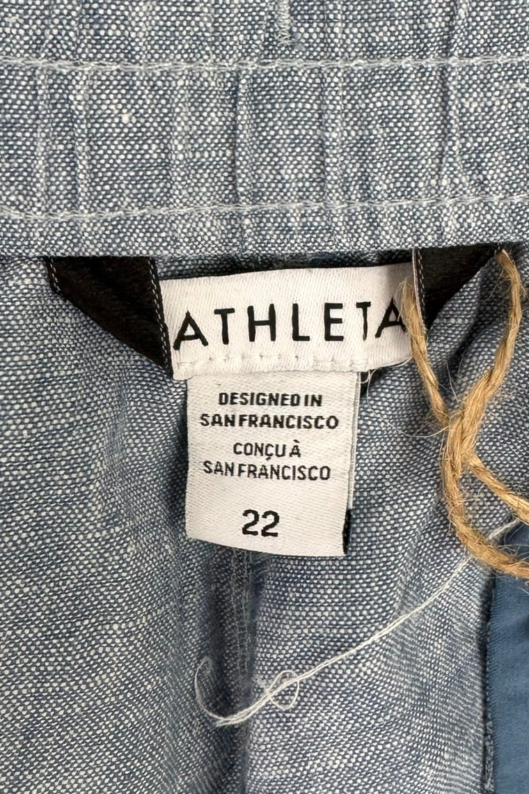 Athleta Blue Retreat Linen Jogger - Size 22