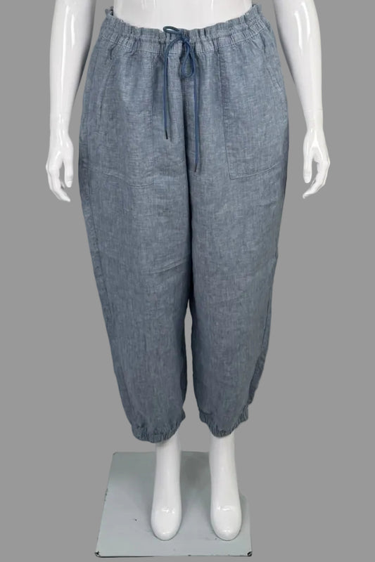 Athleta Blue Retreat Linen Jogger - Size 22