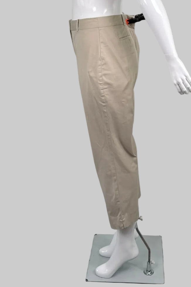 Talbots Curvy Beige Tailored Cropped Pants - Size 16