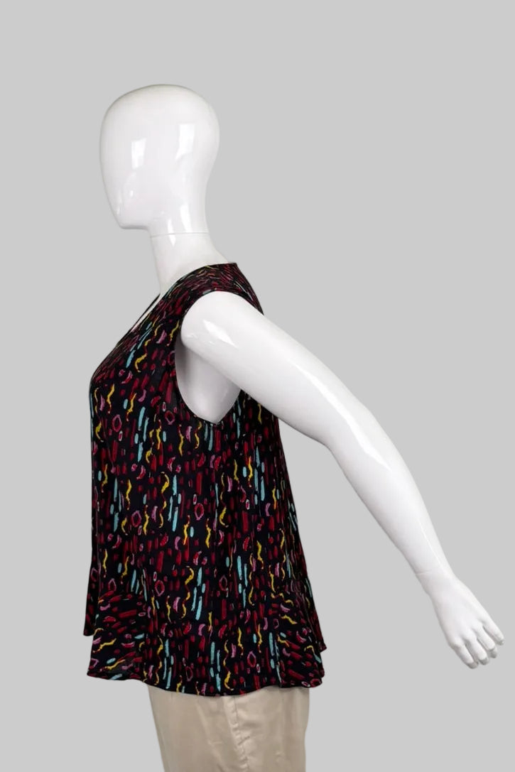 Blue Sky Sustainable Bamboo/Linen Sleeveless Top - Size 1X