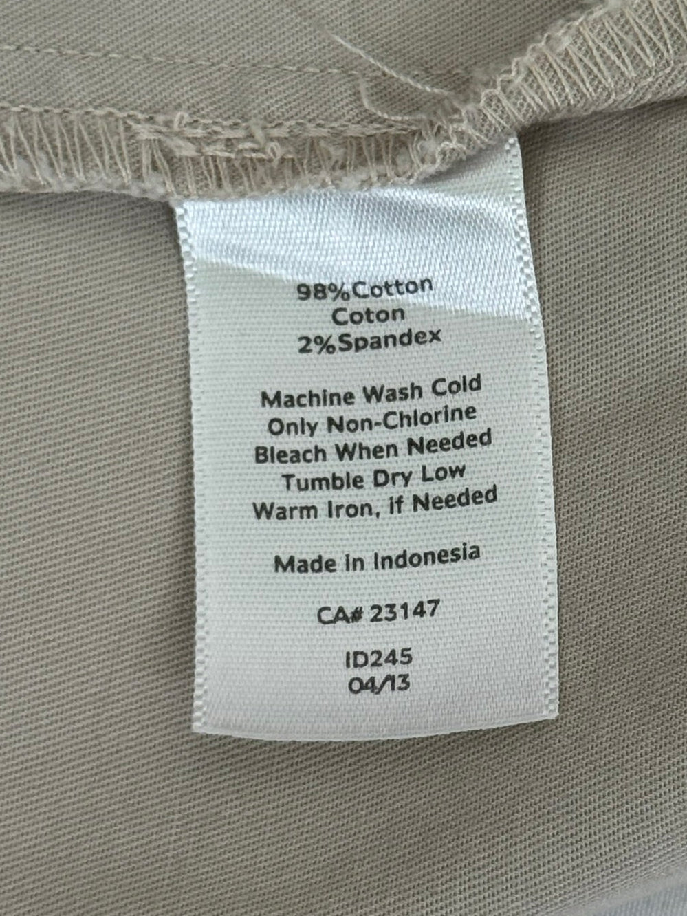 Talbots Curvy Beige Tailored Cropped Pants - Size 16
