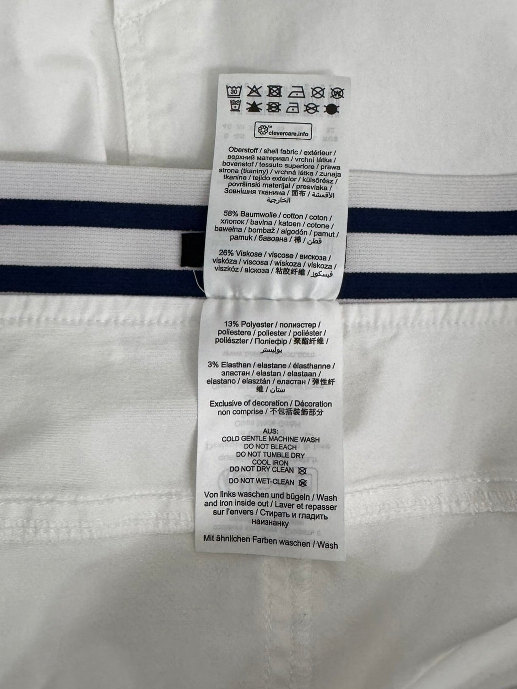 Olsen Europe Structured White Pencil Skirt - Size 16