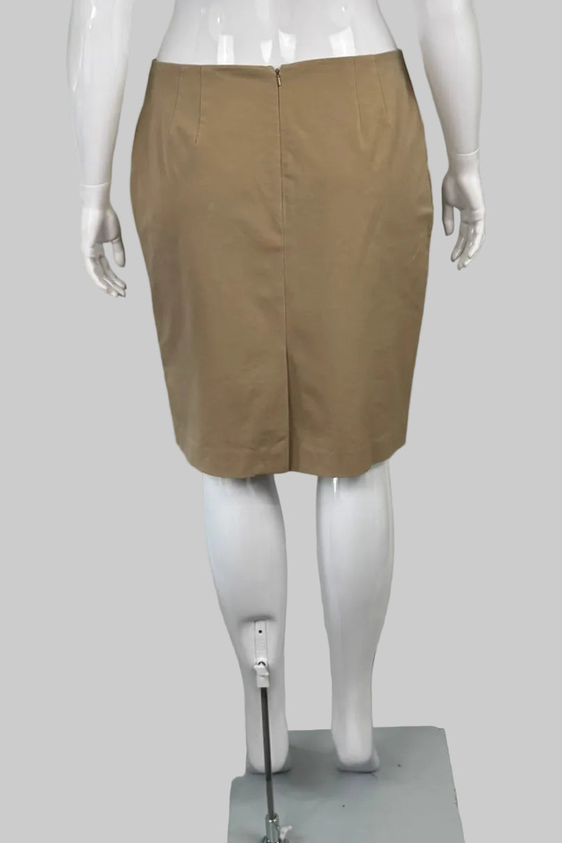Talbots Petite Beige Tailored Pencil Skirt - Size 16P