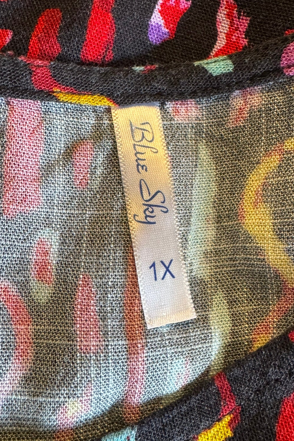 Blue Sky Sustainable Bamboo/Linen Sleeveless Top - Size 1X